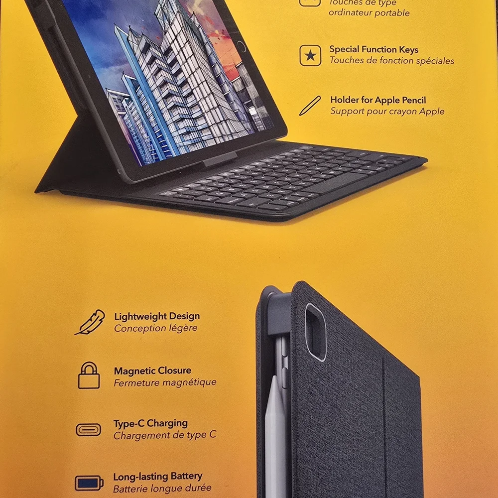 Messenger Folio 2 Bluetooth Keyboard Case - Black